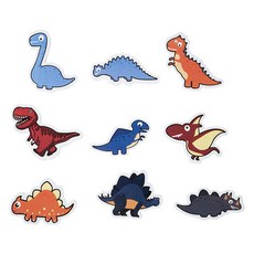 Kes.B 幼兒用自然沐浴遊戲貼紙恐龍組, 1套, 混合色