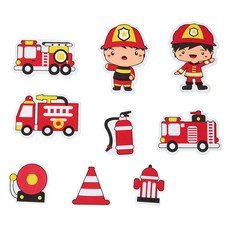 Kes.B NATURE 沐浴遊戲貼紙消防套組, 1套, 混合顏色