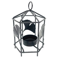 Laventia 迷你經典六角燭台, 黑色