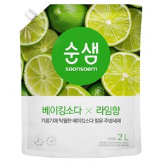 순샘 베이킹소다 주방세제 라임향, 1개, 2L