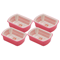 GIMI 吉米 巧合籃 4個 顏色隨機 20 x 13.5 x 6.3cm - 廚房多功能瀝水籃