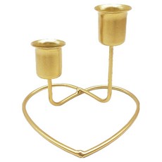 Laventia 愛心浪漫燭台, 金色