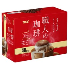 ucc 職人精選濾掛式咖啡 濃郁款, 7g, 40包, 1盒