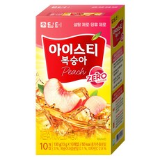 담터 제로슈가 아이스티 복숭아, 13g, 10개입, 1개