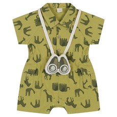 ETTOI 幼兒款Melo印染連身衣+包包組+購物袋