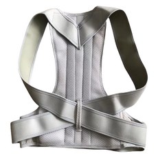 男女通用舒適肩部姿勢輔助帶 MF 灰色, 1個