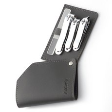 Metulli 安心護理指甲與腳趾甲 旅行與辦公室必備品 指甲剪4件組, 單一顏色, 1套