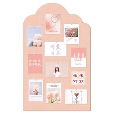 썸즈마인 칠판 메모 보드 게시판 A핑크, 펠트