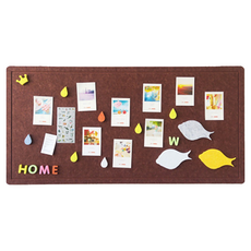 Thumbsmine 備忘留言板 佈告欄 棕色, 毛氈