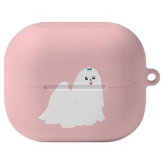 Imooi 第4季 硬殼, Galaxy Buds3/Buds3 Pro, 1個, 可愛馬爾濟斯款