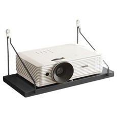 르벤라움 무타공 원목 벽걸이선반, 블랙, 1단