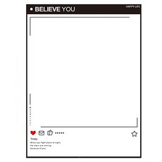 Thumbsmine 磁吸備忘錄板 留言板 Believe, PET