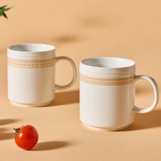 CORELLE COORDINATES Rosemont 馬克杯, 2個, 象牙白