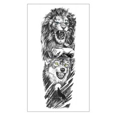 gelluna 男士長袖DIY紋身刺青貼紙, 1個, T-77