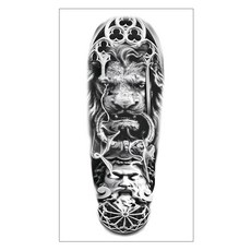 gelluna 男士長袖DIY紋身刺青貼紙, 1個, T-68