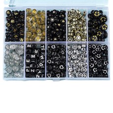 馬奎斯笑臉手鍊掛繩鑰匙圈製作手工藝材料套組, 1套, 黑色