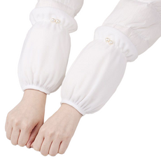 케리코 여성스러운 팔토시 세트, 구슬 화이트