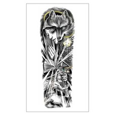 gelluna 男士長袖DIY紋身刺青貼紙, 1個, T-74