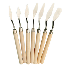 모디안 원목 미술용 유화 나이프 7종 세트, 1세트