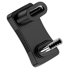 일렉싱크 C타입 180도 회전 4K 10Gbps 100W 방향전환 U자형 젠더, 1개, ET002