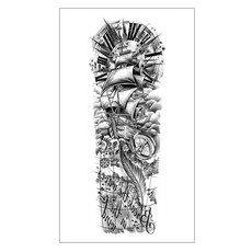 gelluna 男士長袖DIY紋身刺青貼紙, 1個, T-72