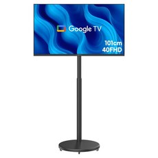 익스프레스럭 와이드뷰 FHD V3 블랙에디션 이동식 스마트 TV + 유압식 높이조절 스탠드 V3 세트, 101cm(40인치), EKW40FA11, 스탠드형, 고객직접설치