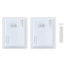 올리올망 강력 진공 이불 의류 특대형 압축팩 2p + 펌프 세트, 1세트