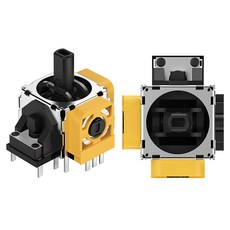 스페이스쉴드 무선 컨트롤러 게임패드 호환 아날로그 스틱 쏠림 현상 자가 수리 센서 모듈 2p 세트, 황색, 1세트, PS5 듀얼 센스