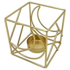 L'aventia 浪漫方形燭臺 類型1, 金色