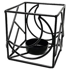 Laventia 浪漫方形燭臺 類型2, 黑色