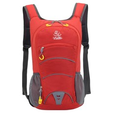 Elsso 彩色系列纖薄輕量口袋登山後揹包, 紅色