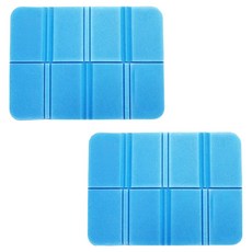 다이나믹로드 접이식 휴대용 등산깔개 캠핑매트 2p, 블루