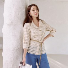 Crocodile 鱷魚 女士透膚外罩式罩衫 CLCMBL107