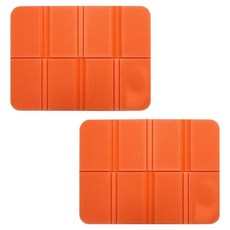 Dynamic Road 折疊便攜式登山坐墊 露營墊 2入, 橘色