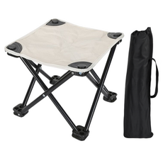 비긴투올 牛津布摺疊椅 便攜式露營椅 大型, 1個, 象牙白