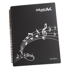 KOKA A4樂譜夾, 黑色, 1個