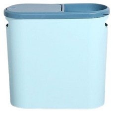 Ilsangsokbanzzak 窄版翻蓋垃圾桶, 藍色