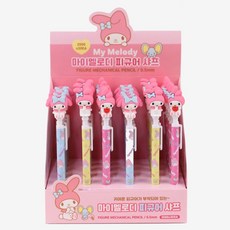 산리오캐릭터즈 피규어 샤프 마이멜로디 3종 x 10p 세트, 0.5mm, 1세트