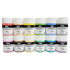 SHIELD 壓克力顏料 250ml 12入, 12 種顏色