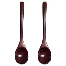 원목 과일 화채스푼, 옻칠, 2개