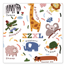 SZXL 三只小驢 戶外露營野餐墊, 動物園