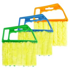 O&LIVING 通風口百葉窗縫隙清潔刷3件組, 綠色, 藍色, 橘色, 1套