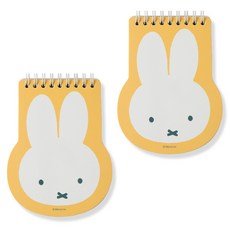 STUDIO EIGHT Miffy造型筆記本 80張, 橘色, 2個