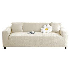 ANTIAN 全包彈力加厚防滑沙發套 附抱枕套, 1組, 芥末黃