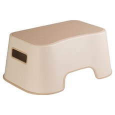 YoGoMoJi 廚房浴室多用途防滑椅凳, 米色