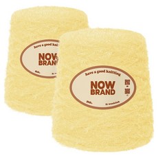 WoolClub Now Brand 大容量高級菜瓜布線 600g, 152 軟黃色, 2個