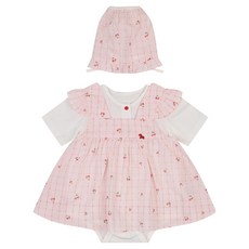 ETTOI 幼兒款Cherry Tee連身衣+帽子組+購物袋