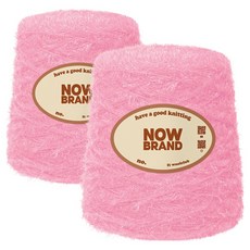 WoolClub Now Brand 大容量高級菜瓜布線 600g, 147 柔和粉紅, 2個