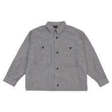 블루테일 아동용 고방체크 크롭 셔츠 AZB1BL02BK