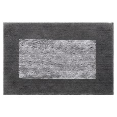 ANTIAN 加厚植絨浴室防滑吸水地墊, 曼切斯特 深灰色, 1片